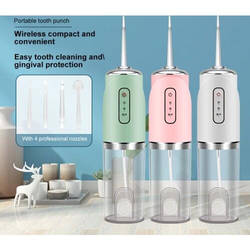 Portable Oral Irrigator For Cleaning Calculus Between Teeth USB Rechargeable Water Jet Flushing Device TSLM1