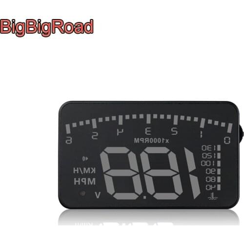 BigBigRoad Car Hud Display Windshield Projector For Chevrolet Equinox Orlando Monza Epica Traverse Colorado Camaro Silverado