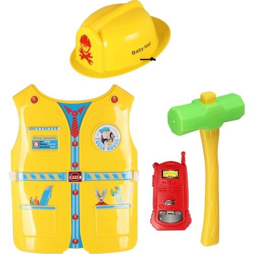 Construction Worker Costume Role Play Engineering Dress Up Activities Holidays
