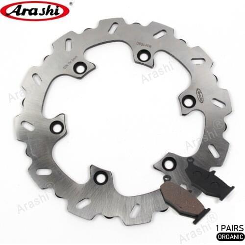 ARASHI CNC Rear Brake Disc Rotor Brake Pad For SUZUKI GSX R B-KING 1300 2008-2010 GSXR1300 BKING 2008 2009 2010