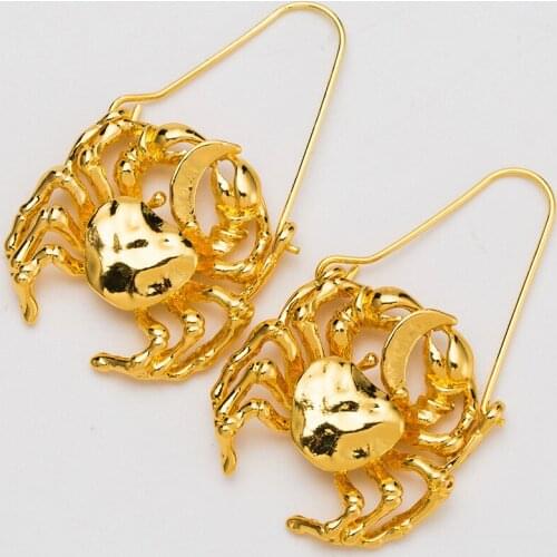 XEEWOOX 2019 New Personality Simple Cancer Earring Female Metal Star Dangle Earrings For Women Girl Trendy Jewelry