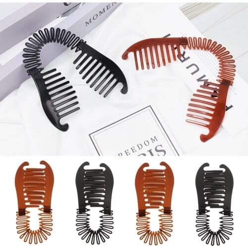 1pc Woman Elastics Hair Braider Banana Clip Scorpion Type Hair Holding Tool Ponytail Rubber Bands Hair Accessories Hot