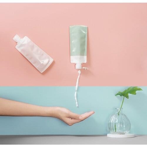 2 Set Cosmetic Sub-Bottle for Women Girls Travel Portable Soap Shampoo Dispenser Toiletries Storage Bag Waterproof and Dustproof