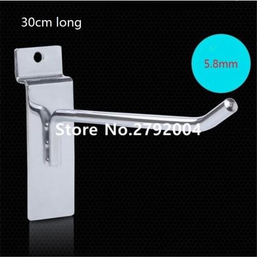 200 pcs/pack ) 30cm Length 6mm Diameter Supermarket Hanging Display Hook/Security Metal Display Hook