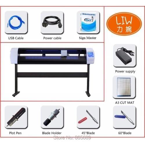 24inch Single cutting head Cutter Plotter with stand legs free shipping