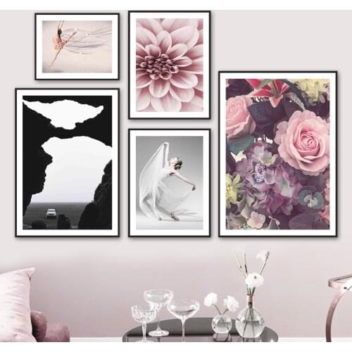 5D DIY Diamond Painting Peony Flower Girl Dance Lnspirational Diamond Embroidery Cross Stitch Animal Art Craft Kit