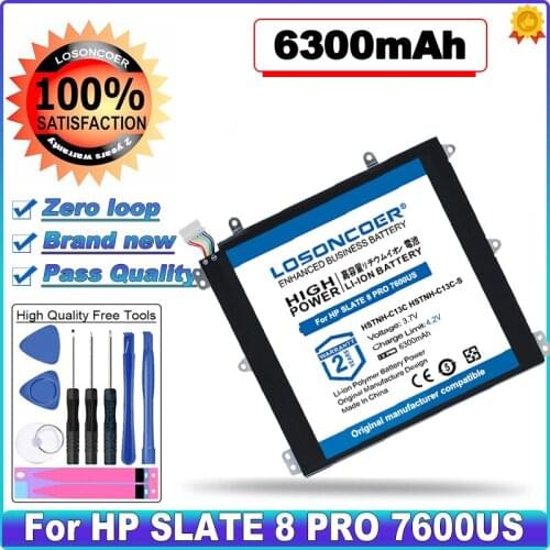 6300mAh BY02 HSTNH-C13C HSTNH-C13C-S BY02021 Battery For HP SLATE 8 PRO / SLATE 8 PLUS HSTNH-H408C 7600US