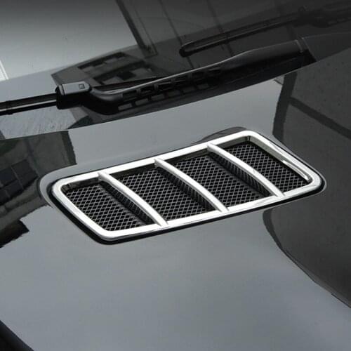 Car Styling Roof Engine Air Outlet Frame Decoration Cover Trim For Mercedes Benz ML GL GLE GLS Carbon Fiber Color Exterior