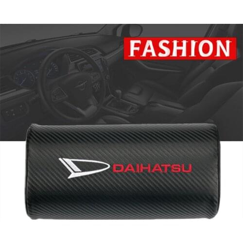 Car neck pillows both side pu leather single headrest case for Daihatsu D-Base D-R Pico Copen Sirion Mira Materia Kopen
