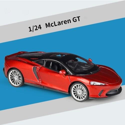 Free Shipping 1:24 Supercar McLaren GT Car model Alloy Pull Back Kid Car Toy 2 Open Door Childrens Gifts Wholesale