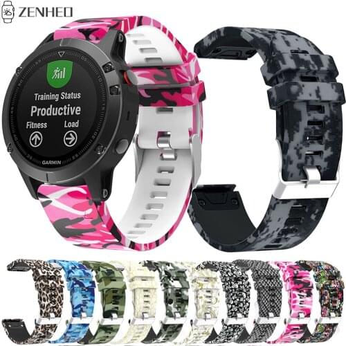 Quick Release Silicone Strap For Garmin Fenix 5/5 Plus Watch Band For Garmin Instinct/Approach S60/Quatix 5 Easy Fit Watchband