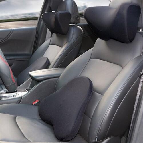 1 Set Car Seat Support Covers Universal Lumbar Cushion Pillows Protector Soft Cotton Back Support for Car Seat and Office Chair