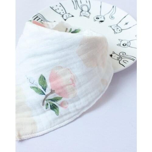 Cotton Baby Bandana Bibs Feeding Baby Apron Soft Baby Bibs for Girls Boys Cartoon Feeding Burp Cloth Bebe Collar Scarf