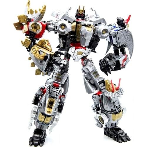 KBB NEW 5 in 1 Transformation Action Figure Toys boy Dinosaur Figure Robot Toys Deluxe Voyager Model kids Christmas Toy Gift