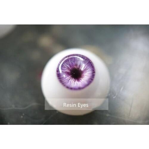 Purple Doll Eyes Resin Eyes Realistic Craft Eyes for BJD Doll Accessories,Safety Eyes Toy Eyes Size 12mm 14mm 16mm