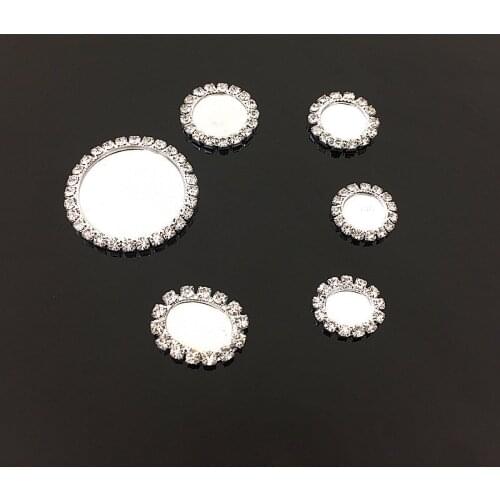 Hot Sale wholesale 20pcs/lot Wedding Diamond crystal Button Flatback Button rhinestone Button Crystal DIY craft Accessories YC46