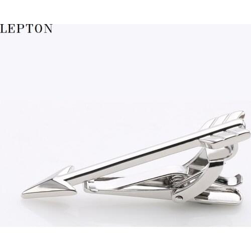 Hot Sale Stainless Steel Arrow Tie Bar for Mens Suit Clasp Clip High Quality Business Wedding Copper Necktie Tie Clips Pin