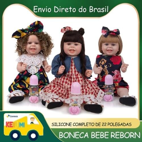 Reborn Baby Dolls 22 Inch Handmade Newborn Doll Full Silicone Body Doll Realistic Lifelike Toddler Babies For Kids Toy Gifts