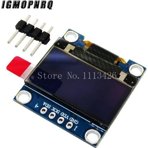 10pcs 4pin 0.96" White/Blue/Yellow blue 0.96 inch OLED 128X64 OLED Display Module 0.96" IIC I2C Communicate