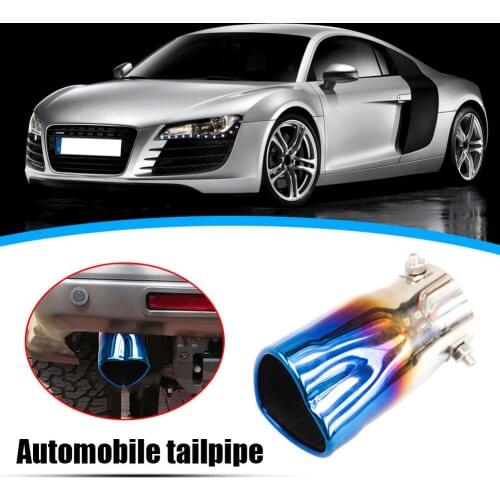 Exhaust Tip Bolt-on Heart Edge Stainless Steel Tailpipe Tip 2.5 inch Inlet Universal Car Modification Car Styling