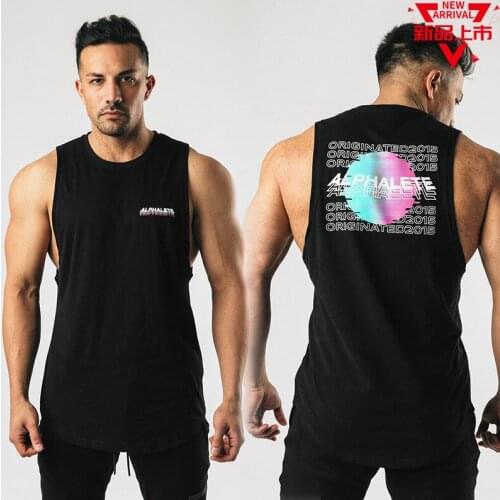New Brand Bodybuilding Cool Hip-hop Streetwear Tank Top Men Gyms-clothing Stringer Fitness Gyms Shirt Muscle Workout Tank Top