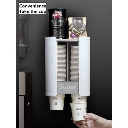 Disposable cup racks, punch-free automatic cup takers, household water dispensers, wall-mounted paper cup holders Hot Style