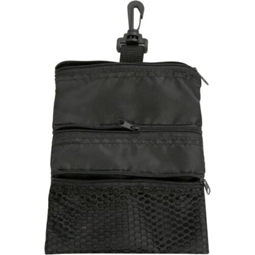 Portable Golf Ball Bags Holder Zipper Mesh Pouch Storage For Outdoor Training Y4UB