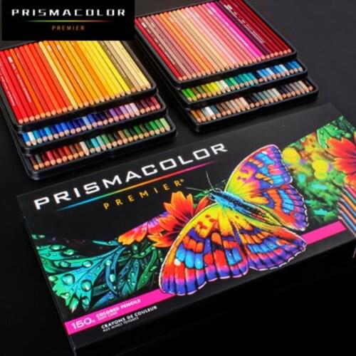 PRISMACOLOR Professional Oily Colored Pencils 24/48/72/132/150 Colors Lapis de cor Colored Pencil Drawing School Office Supplies