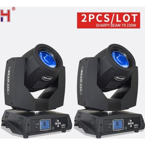 Moving Head Dmx Beam 230W 7R Stage Light With Gobos Colors And Prism For Lighting Dj Disco Show(2Pcs/Lot)