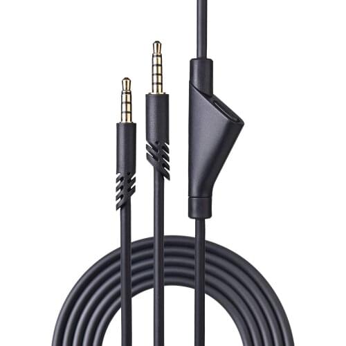 OFC Replacement Cable Extension Cord With Mute Function Volume Control For Logitech Astro A10 A30 A40 A40TR A50 Gaming Headsets