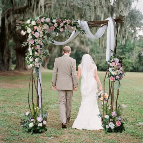 Wedding Prop Artificial flower arch door flower row hand made lawn wedding Christmas background decoration silk fake flower