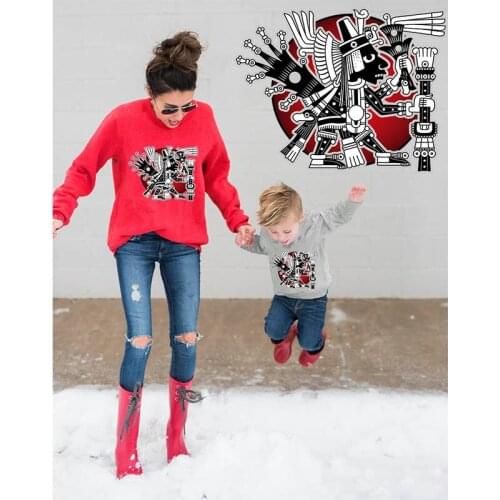 Tribe Rock Guitarist Iron on Heat Transfer Printing Patches Stickers Washable for Clothes T-shirts DIY Appliques Thermal Patch