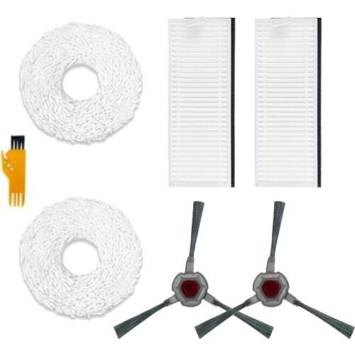 Replacement Parts for Ecovacs DEEBOT N9 N9+ Cleaning Robot Side Brush,Hepa Filter,Mop Rag Cloth Spare Accessories
