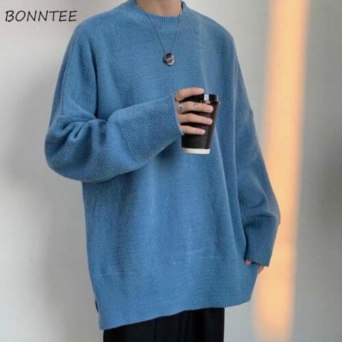 Sweaters Women Stylish O-Neck Long Sleeve Oversize Leisure All-match Couple Pullovers Knitting Korean Style Loose Popular Soft