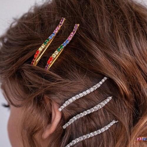 60set/lot 2pcs/set Drill Hair Clip Suits Cartoon Wave Princess National Hairpins Hair Styling Tools Accessories HA1137
