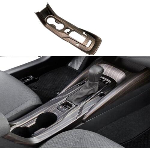 For Toyota Corolla 2019 2020 Peach wood grain Car Interior Accessories Central Console Dashboard Gear Shift Armrest Box Trim