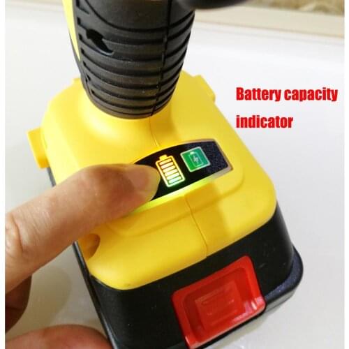 Cordless Electric Impact Wrench Drill 320N/m 12800mAH Battery Lithium-ion Brushless Power Tool Nut High Torque Wrench Set