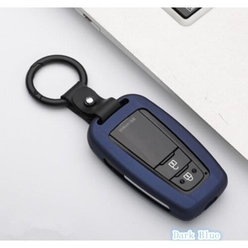 Zinc Alloy Car Key Cover Case for Toyota CHR C-HR Camry Prius Prado 2016 - 2018 2 3 Buttons Remote Keyless key holder