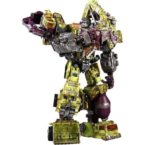 JINBAO NBK 6 IN 1 Repaint Devastator Transformation Toys Boy Robot Car KO G1 Engineering Trucks Model Anime Action Figure Kid