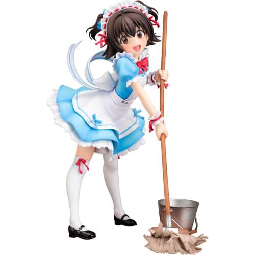 100% Original genuine THE IDOLM@STER CINDERELLA GIRLS MIRIA AKAGI maid PVC Action Figure Anime Figure Model Toy Figure Doll Gift