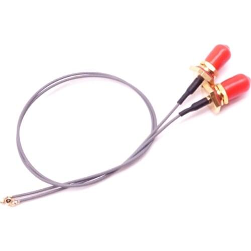 Taidacent 10 Pcs IPEX to SMA Cable Waterproof SMA-K Antenna Inner Pin/ Hole RG1.13 Connection Extension Cable SMA Female Antenna