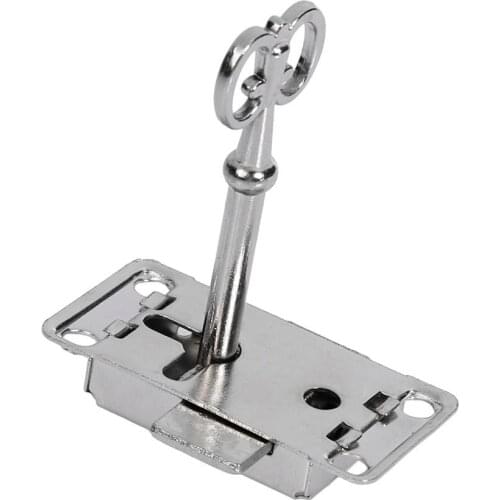 3pcs/set Classical Lock Restore Antique Drawer Jewelry Cabinet Furniture Hardware Lock Body Drawer Lock with Key