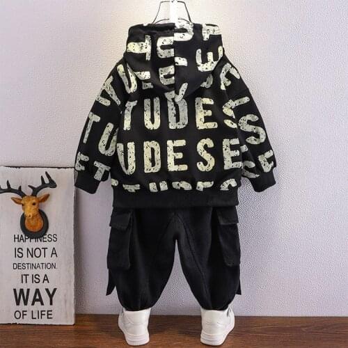 Cowboy Baby Boys Clothes Children Letter Print Outfit Hoodies Sweatshirt Coats Tracksuit Toddler preschool Kids Cargo Pants Sets
