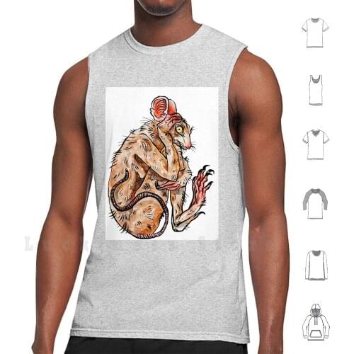 Rattus tank tops vest sleeveless Rat Mouse Rats Plague Pet
