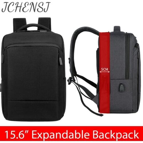 JCHENSJ Expandable Mens 15.6" Laptop Backpack Business Backpack Bags For Men Waterproof Nylon Mens School Backpacks