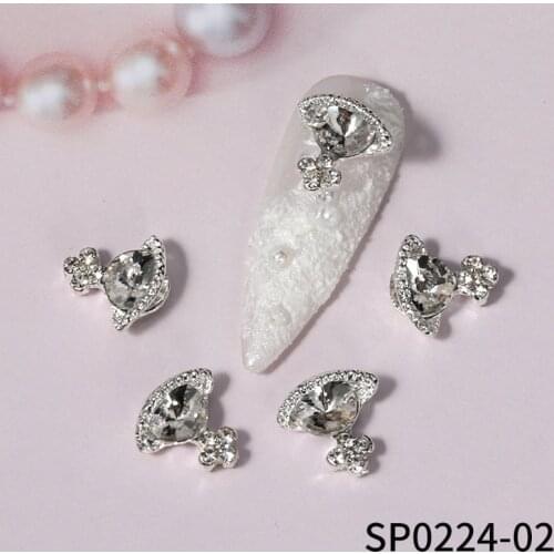 Fancy Nail Stone Blue/Clear/Red/Green/Flame Rhinestone Deco Metal Glass Charms Bulk 50pcs/Pack Nail Supplies (BJ3468)