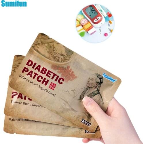 Sumifun 48pcs Diabetic Patch Lower Blood Glucose Sugar Balance Medical Plaster Herbal Stabilizes Blood Sugar Level K05101