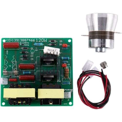 Ac 110v 100w 40k Ultrasonic Cleaner Power Driver Board+1pcs 60w 40k Transducer For Ultrasonic Cleaning Machines