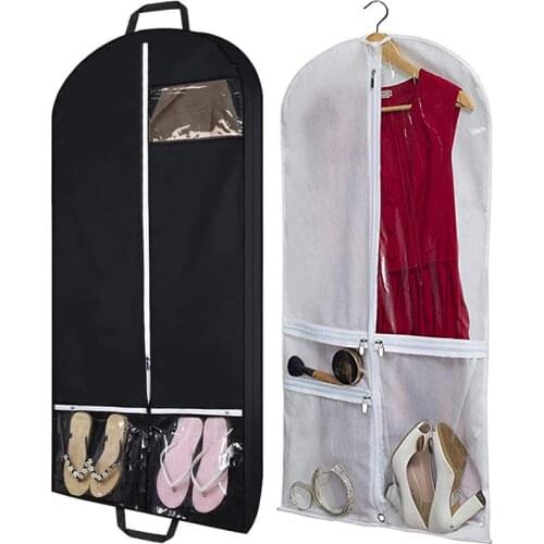 Hanging Garment Bags Suit Protector Cover for Travel Clothing Zipper Pockets for Dance Costumes Shirt Dresses Coat Storage Bags