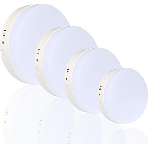 Free shipping 6W/12W/18W/24W Round Led Panel Light Surface Mounted Downlight lighting Led ceiling down AC 110-240V + Driver